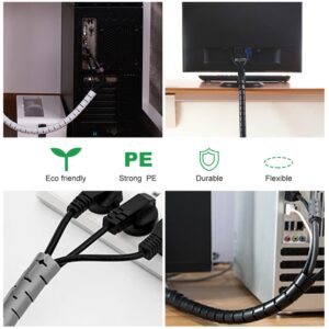 Line Organizer Pipe Protection Spiral Wrap Winding Cable Wire Protector Cable Sleeve Cover Tube Flexible Management